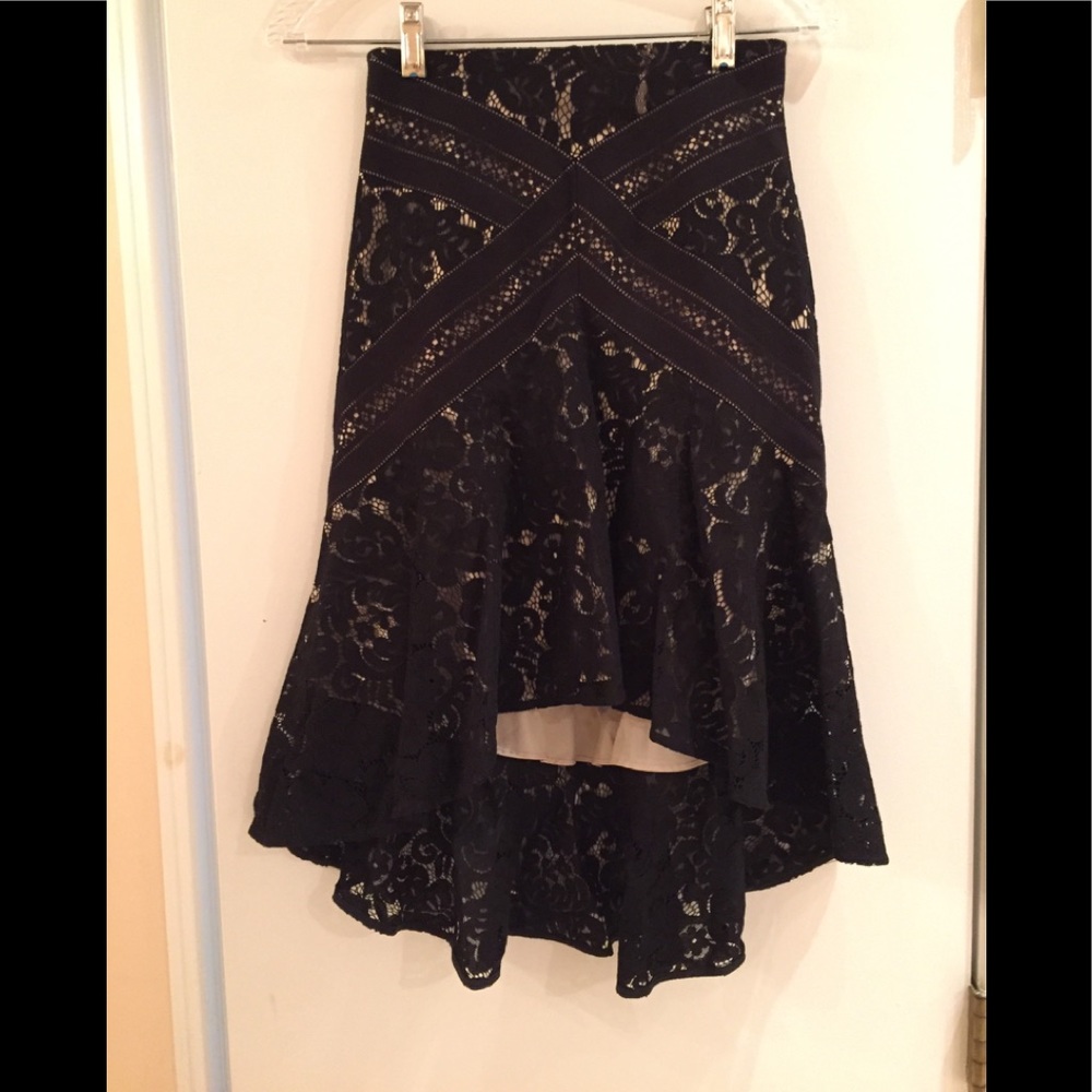 NWT Lover black Lace Skirt